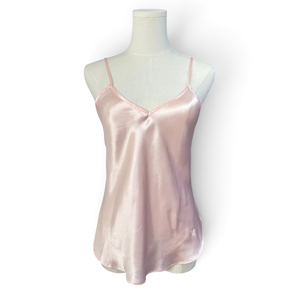 Vintage Victoria's Secret 90's Gold Label Camisole Top S Blush Pink Coquette